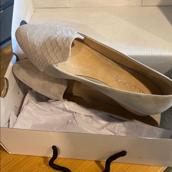 Aldo size 8.5 gray suede loafers - Picture 5 of 5